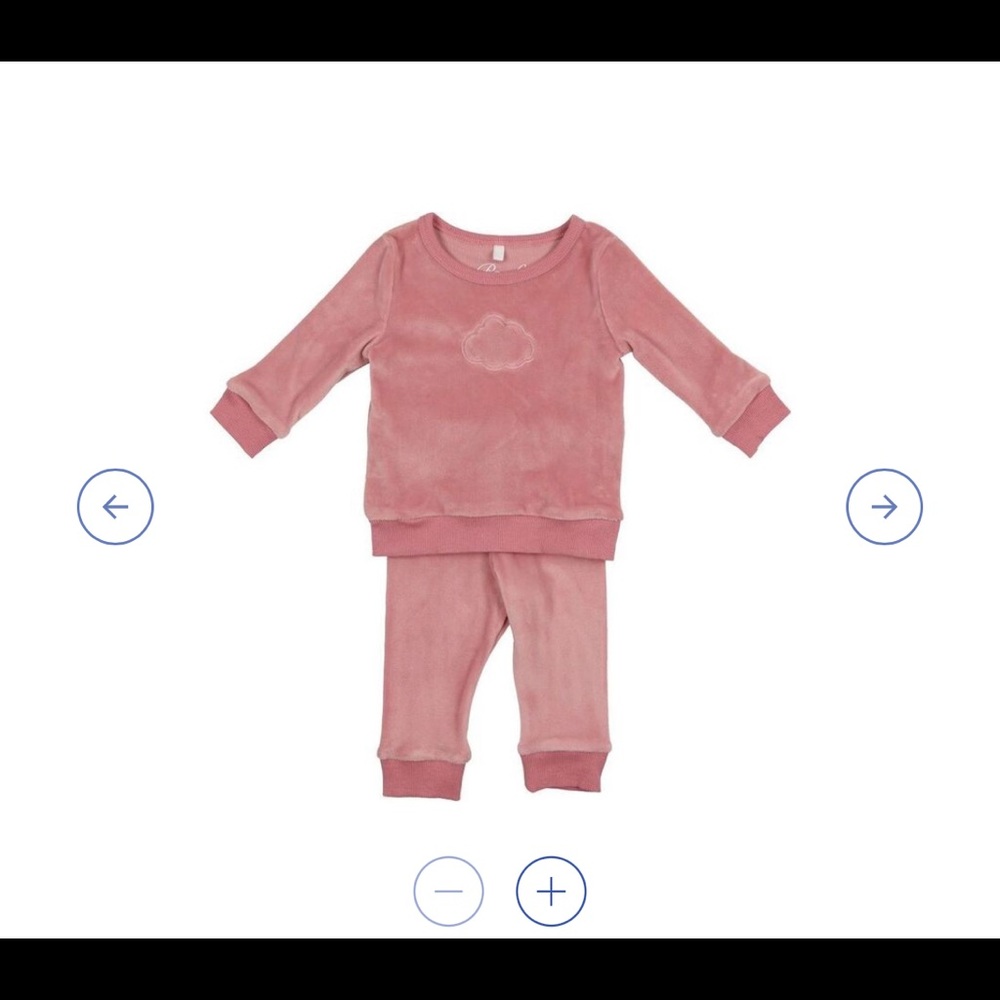 Pouf velour pajama set